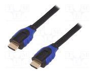 Cable; HDMI 2.0; HDMI plug,both sides; 15m; black LOGILINK