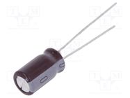 Capacitor: electrolytic; THT; 27uF; 200VDC; Ø10x16mm; Pitch: 5mm NICHICON