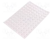 Self-adhesive foot; H: 3.8mm; translucent; polyetylene; Bumpon 3M