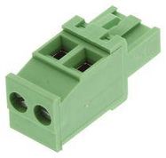 TERMINAL BLOCK PLUGGABLE, 2 POSITION, 24-12AWG