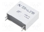 Capacitor: polypropylene; 0.22uF; ESR: 7.5mΩ; THT; ±5%; -40÷85°C KEMET