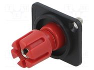 Connector: loudspeaker; terminal; with 4mm transversal socket 