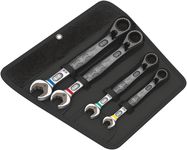 6001 Joker Switch 4 Set 1 Ratcheting combination wrenches set, 1 x 10x159; 1 x 13x179; 1 x 17x225; 1 x 19x246; 1 x 50.0x120.0, Wera