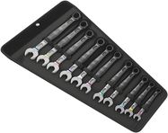 6003 Joker 11 Set 1 Combination wrench set, 1 x 8x115; 1 x 10x125; 1 x 11x135; 1 x 12x148; 1 x 13x160; 1 x 14x167; 1 x 15x174; 1 x 16x182; 1 x 17x190; 1 x 18x210; 1 x 19x230.0; 1 x 50.0x240.0, Wera