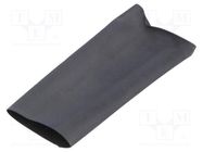 Heat shrink sleeve; thin walled; 3: 1; 18mm; L: 30m; black; reel HELLERMANNTYTON