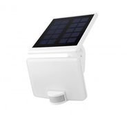 LED floodlight with solar panel and motion sensor, 10W, white, IP54, 4000K