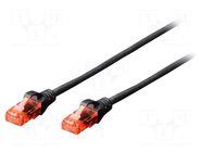 Patch cord; RJ45 plug,both sides; U/UTP; 5e; stranded; CCA; 1.5m DIGITUS