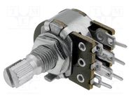 Potentiometer: shaft; single turn; 220kΩ; 100mW; ±20%; 6mm; stereo TELPOD