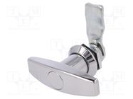 Lock; without cylinder; zinc and aluminium alloy; 21mm; chromium RST ROZTOCZE