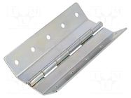 Hinge; Width: 103.6mm; zinc-plated steel; natural; H: 145mm RST ROZTOCZE