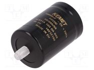 Capacitor: electrolytic; 10mF; 40VDC; Ø36x52mm; Pitch: 12.8mm; ±20% KEMET