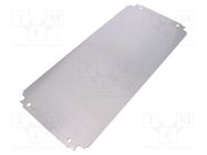 Mounting plate; galvanised steel; 1.8mm 