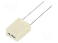 Capacitor: polyester; 470nF; 63VAC; 100VDC; 5mm; ±5%; 7.2x4.5x9.5mm KEMET