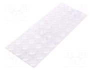 Self-adhesive foot; H: 4.1mm; transparent; polyurethane; Bumpon 3M