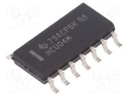 IC: digital; NOT; Ch: 6; SMD; SO14; 2÷6VDC; -55÷125°C; tube; HCU TEXAS INSTRUMENTS