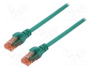 Patch cord; U/UTP; 6; stranded; Cu; LSZH; green; 10m; 26AWG DIGITUS