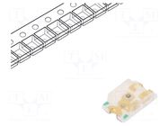 LED; amber; SMD; 0805; 70÷260mcd; 1.8÷2.4VDC; 2x1.25x0.7mm; 140° REFOND