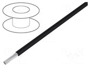 Wire; HookUp Wire; stranded; Cu; 28AWG; PTFE; black; 600V; 305m ALPHA WIRE