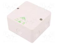 Enclosure: junction box; X: 93mm; Y: 93mm; Z: 55mm; polystyrene; IP65 SPELSBERG