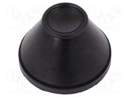 Grommet; Ømount.hole: 60.2mm; EPDM; black; Panel thick: 1.3÷5mm TRELLEBORG