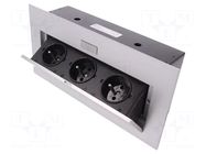 Plug socket strip: furniture; furniture socket; IP20; 16A; 2500W ORNO