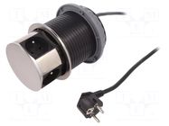 Plug socket strip: furniture; furniture socket; IP20; 16A; 3680W ORNO