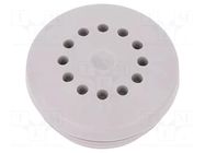 Ventilation seal; elastomer thermoplastic TPE; IP44; light grey SPELSBERG