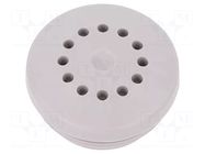 Ventilation seal; elastomer thermoplastic TPE; IP44; light grey SPELSBERG