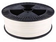 Filament: ABS+; Ø: 1.75mm; white; 230÷240°C; 2kg DEVIL DESIGN