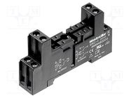 Socket; PIN: 8; 12A; 240VAC; for DIN rail mounting; -25÷85°C; RCI WEIDMÜLLER