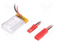 Re-battery: Li-Po; 3.7V; 300mAh; cables,JST SYR-02T socket CELLEVIA BATTERIES