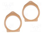 Spacer ring; MDF; 165mm; Opel; impregnated,varnished; 2pcs. 4CARMEDIA