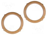 Spacer ring; MDF; 165mm; Kia; impregnated,varnished; 2pcs. 4CARMEDIA