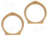 Spacer ring; MDF; 165mm; Honda; impregnated,varnished; 2pcs. 4CARMEDIA