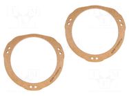 Spacer ring; MDF; 130mm; Subaru; impregnated,varnished; 2pcs. 4CARMEDIA