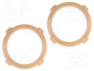 Spacer ring; MDF; 165mm; Hyundai; impregnated,varnished; 2pcs. 4CARMEDIA