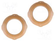 Spacer ring; MDF; 165mm; Seat; impregnated,varnished; 2pcs. 4CARMEDIA