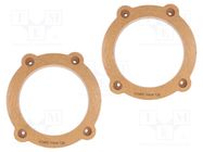 Spacer ring; MDF; 130mm; Mercedes; impregnated,varnished; 2pcs. 4CARMEDIA