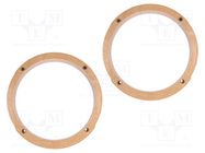 Spacer ring; MDF; 165mm; Peugeot; impregnated,varnished; 2pcs. 4CARMEDIA