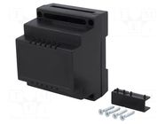 Enclosure: for DIN rail mounting; Y: 90mm; X: 65mm; Z: 70mm; ABS KRADEX