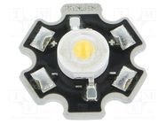 Power LED; STAR; white warm; 130°; 700mA; Pmax: 3W; 92.9÷250.9lm ProLight Opto