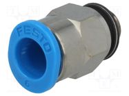 Push-in fitting; threaded,straight; -0.95÷6bar; Thread: M6 FESTO