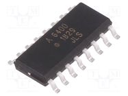 Optocoupler; SMD; Ch: 4; OUT: gate; 2.5kV; 15Mbps; SO16; 10kV/μs BROADCOM (AVAGO)