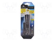 Torch: LED; 120lm; Ø35x120mm; black; 1W MACTRONIC