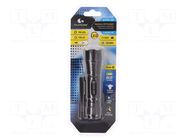 Torch: LED; 1W; 120lm; black; Ø35x120mm MACTRONIC