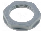 Nut; PG13,5; polyamide; UL94V-2; 27mm; grey; Thread: PG; with flange LAPP