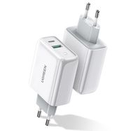 Ugreen Fast USB Type C / USB Wall Charger 36 W Quick Charge 4.0 Power Delivery white (60468 CD170), Ugreen