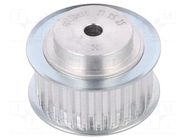 Belt pulley; T5; W: 16mm; whell width: 27mm; Ø: 39mm; aluminium; ZRS OPTIBELT