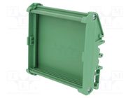 Enclosure: enclosure base; Y: 100mm; X: 80mm; Z: 37.3mm; green DEGSON ELECTRONICS