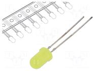 LED; yellow; 5mm; 15÷20mcd; 30°; Front: convex; 1.8÷2.4VDC OPTOSUPPLY